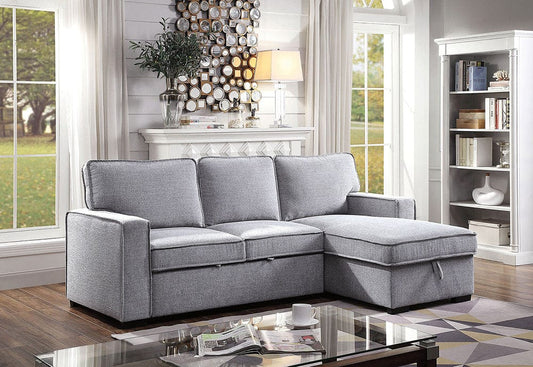 Furniture of America - Ines Sectional in Gray - CM6964-SECT View 2