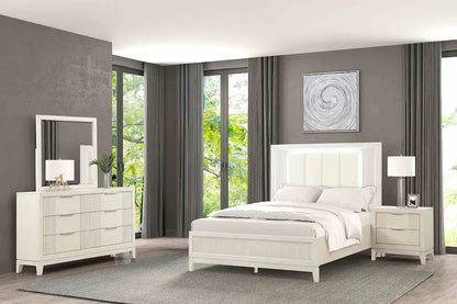 Furniture of America - Isadore - 4 Pc. Queen Bedroom Set w/ 2NS - FM7700WH-Q-5PC-2NS view 1
