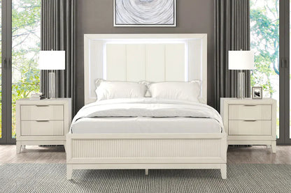 Furniture of America - Isadore - 4 Pc. Queen Bedroom Set w/ 2NS - FM7700WH-Q-5PC-2NS view 2