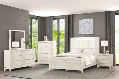 Furniture of America - Isadore - 4 Pc. Queen Bedroom Set w/ Chest - FM7700WH-Q-5PC-CHEST view 1