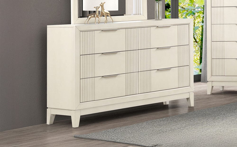 Furniture of America - Isadore Dresser in Antique White - FM7700WH-D View 2