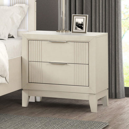 Furniture of America - Isadore Nightstand in Antique White - FM7700WH-N View 2