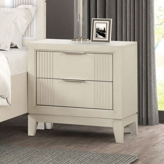 Furniture of America - Isadore Nightstand in Antique White - FM7700WH-N View 2