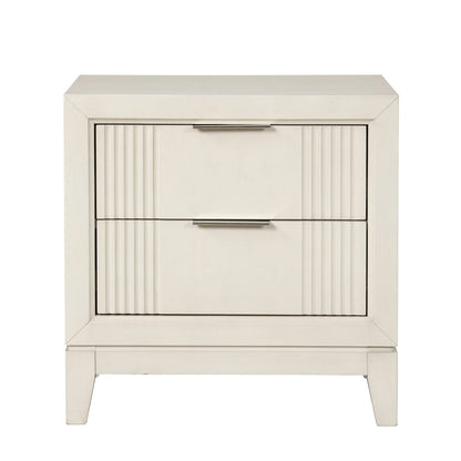 Furniture of America - Isadore Nightstand in Antique White - FM7700WH-N View 3