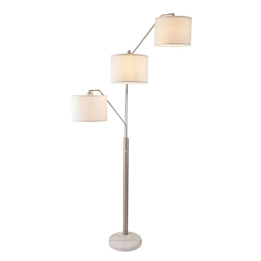 Furniture of America - Iyanna Arch Lamp in Silver/Beige - L76949SN View 1
