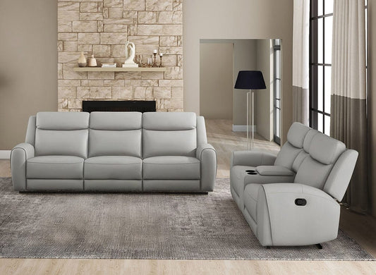 Furniture of America - Jacobus Sofa + Loveseat in Light Gray - CM9986LG-M-2PC View 1