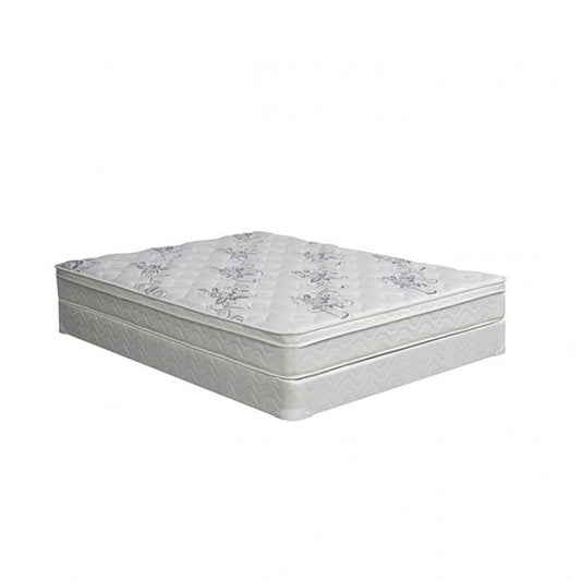 Furniture of America - Jalen 9" Euro Top Mattress, Cal.King in White - DM332CK-M