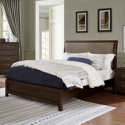 Furniture of America - Jamie Queen Bed in Walnut/Light Brown - FOA7917Q-BED View 1