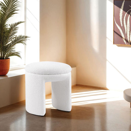 Furniture of America - Janetta Stool in Beige - FM-AC8004WH View 1
