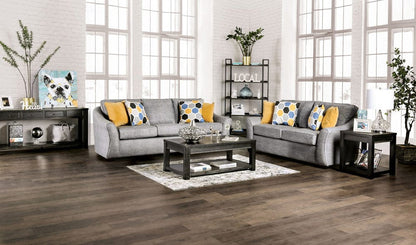 Furniture of America - Jarrow Sofa + Loveseat in Light Gray - SM8001-2PC View 1