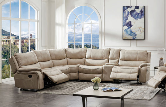 Furniture of America - Jerominus Sectional in Beige - CM9912BG-SECT View 1