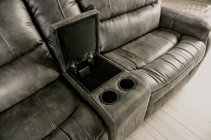 Furniture of America - Jerominus Sectional in Dark Gray - CM9912DG-SECT View 3