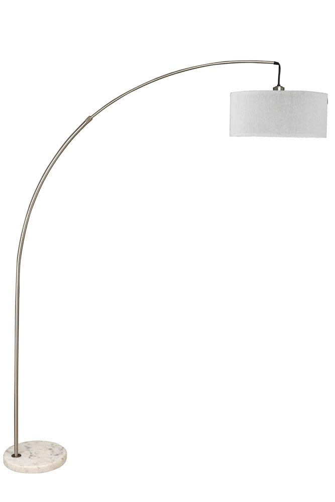 Furniture of America - Jess Arch Lamp in Brushed Steel - L76931SN View 1