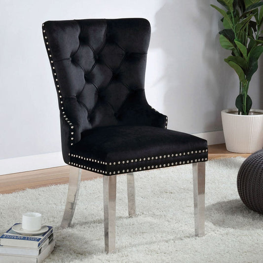 Furniture of America - Jewett Chair in Black - CM-AC261BK-2PK View 1