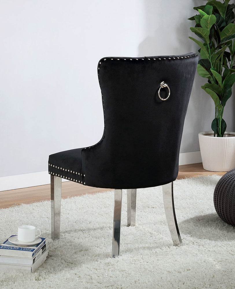 Furniture of America - Jewett Chair in Black - CM-AC261BK-2PK View 2