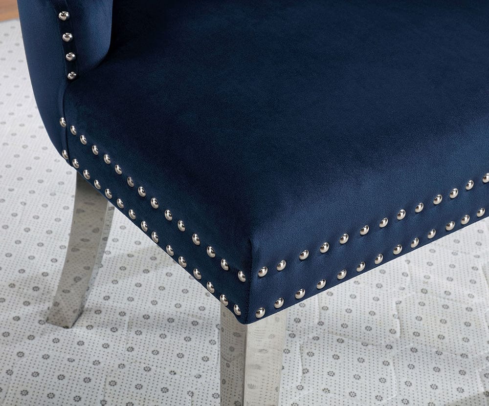 Furniture of America - Jewett Chair in Blue - CM-AC261NV-2PK View 3