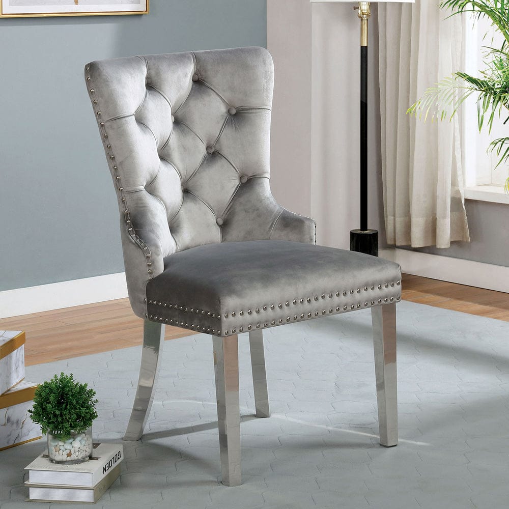 Furniture of America - Jewett Chair in Gray - CM-AC261GY-2PK View 1