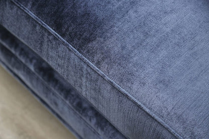 Furniture of America - Jodie Sofa + Loveseat in Satin Blue/Silver - SM2687-2PC View 2