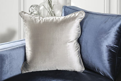 Furniture of America - Jodie Sofa + Loveseat in Satin Blue/Silver - SM2687-2PC View 4