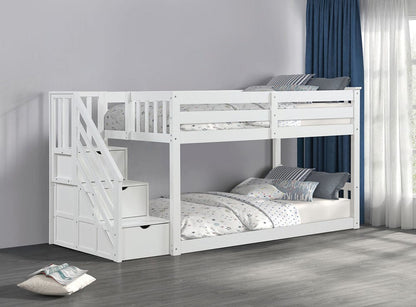 Furniture of America - Jojo Bunk Bed in White - FM-BK1100WH-BED View 1