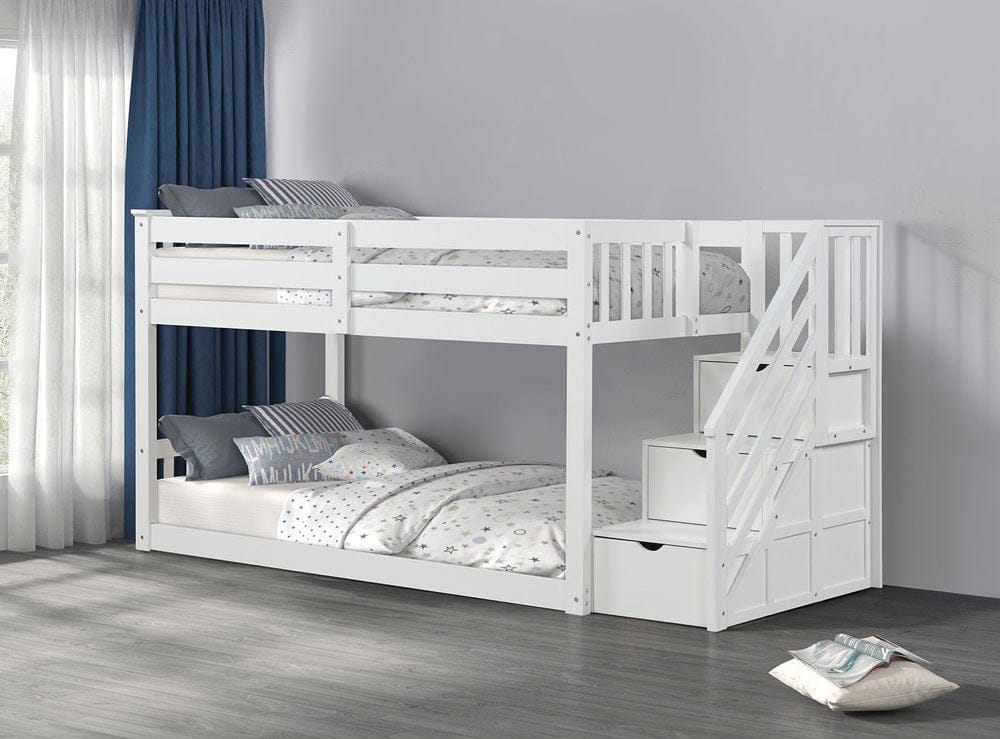 Furniture of America - Jojo Bunk Bed in White - FM-BK1100WH-BED View 4