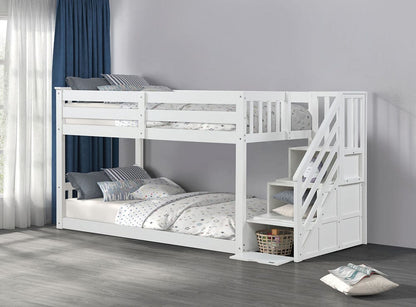 Furniture of America - Jojo Bunk Bed in White - FM-BK1100WH-BED View 5