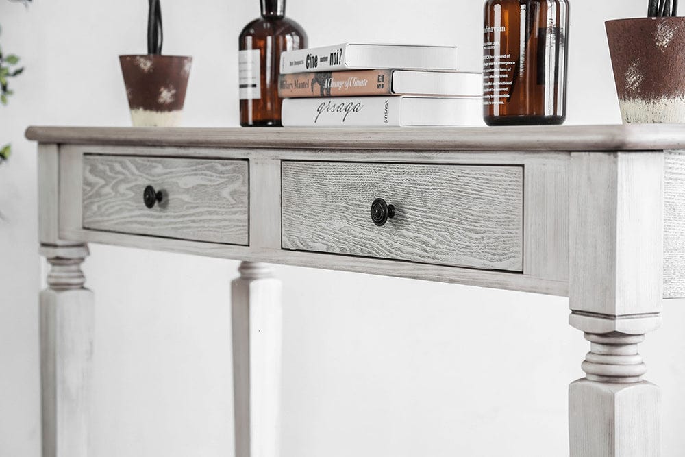 Furniture of America - Joliet Sofa Table in Antique White - CM4089S View 4