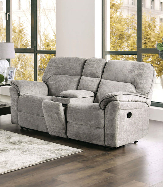Furniture of America - Josias Loveseat in Light Gray Fabric - CM9908DV-LV-PK View 1