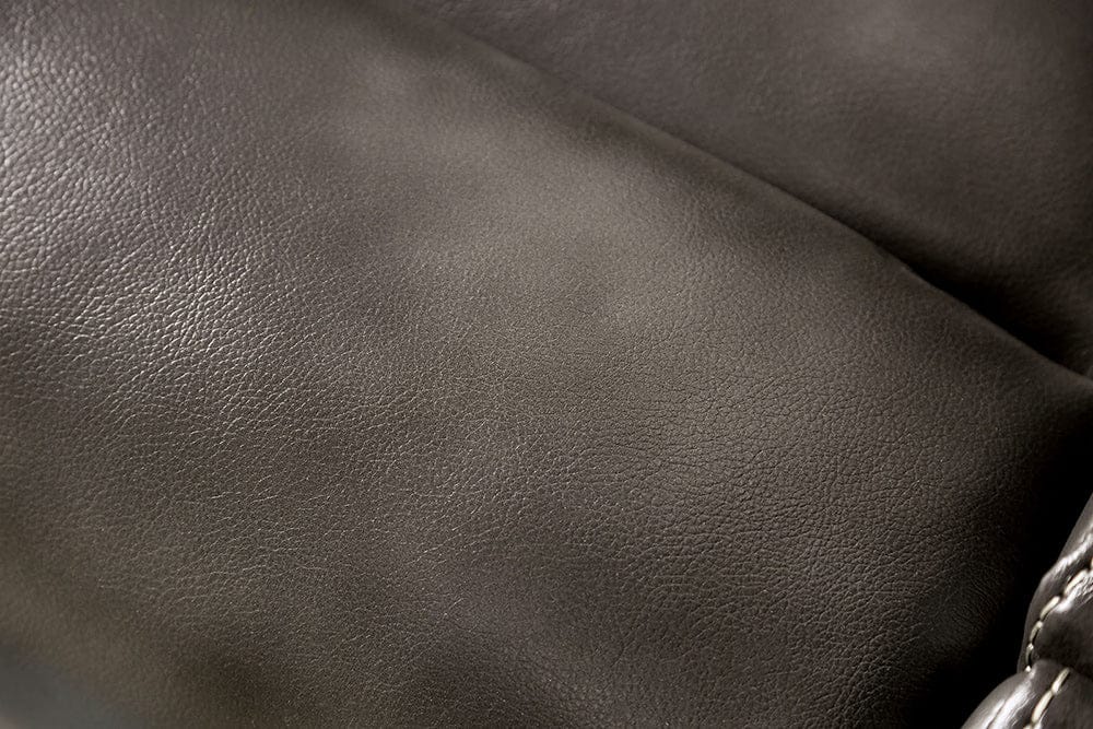 Furniture of America - Josias Sofa + Loveseat in Dark Gray Leatherette - CM9908DG-2PC View 2