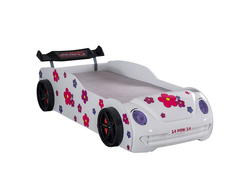 Furniture of America - Jourley Car Bed in White - FOA7732WH-BED View 4