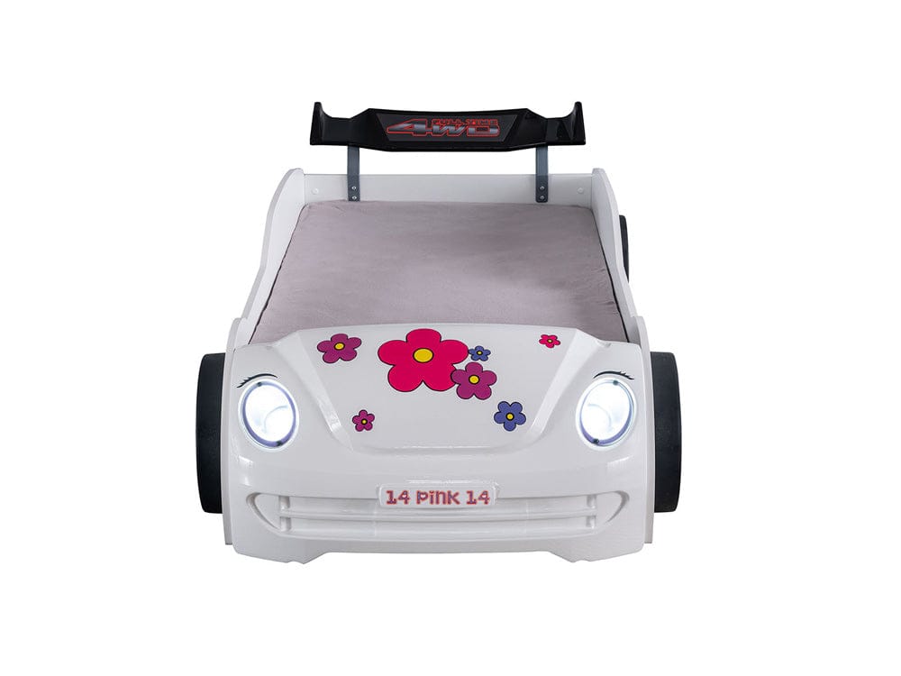 Furniture of America - Jourley Car Bed in White - FOA7732WH-BED View 6