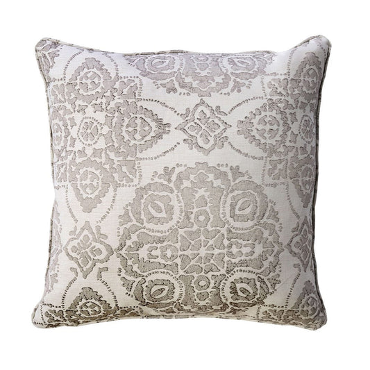 Furniture of America - Joy 20" X 20" Pillow Set of 2 in Cream/Gray - PL8023-2PK View 1