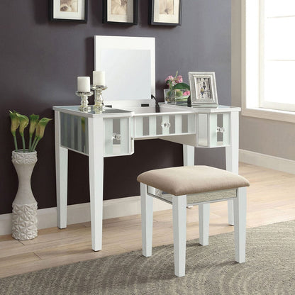 Furniture of America - Joyce Vanity w/ Stool in White - CM-DK6385WH-UPS3 View 1
