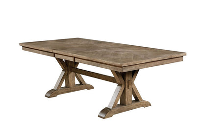 Furniture of America - Julia Dining Table in Light Oak/Beige - CM3014T-TABLE View 1