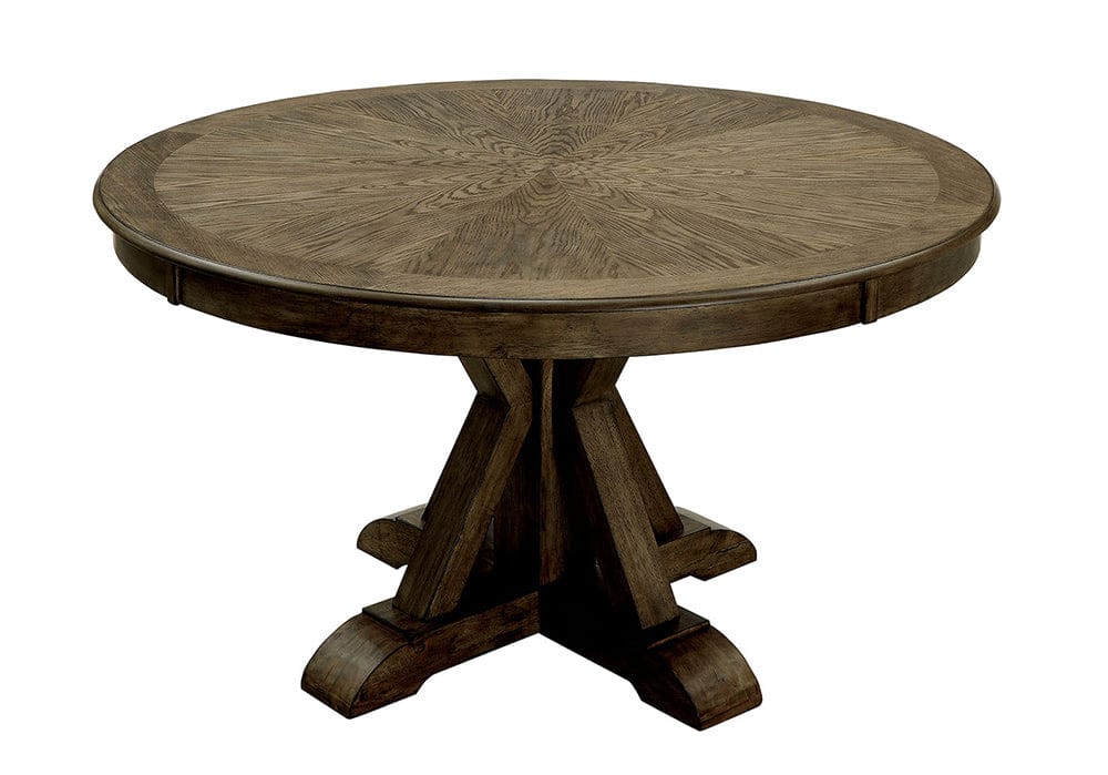 Furniture of America - Julia Round Dining Table in Light Oak - CM3014RT View 1