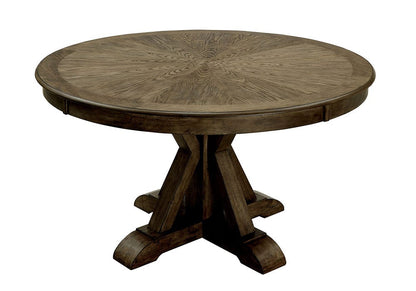 Furniture of America - Julia Round Dining Table in Light Oak - CM3014RT View 1