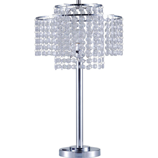 Furniture of America - Kaitlyn 12"H Crystal Chrome Table Lamp in Chrome - L7735SN View 1