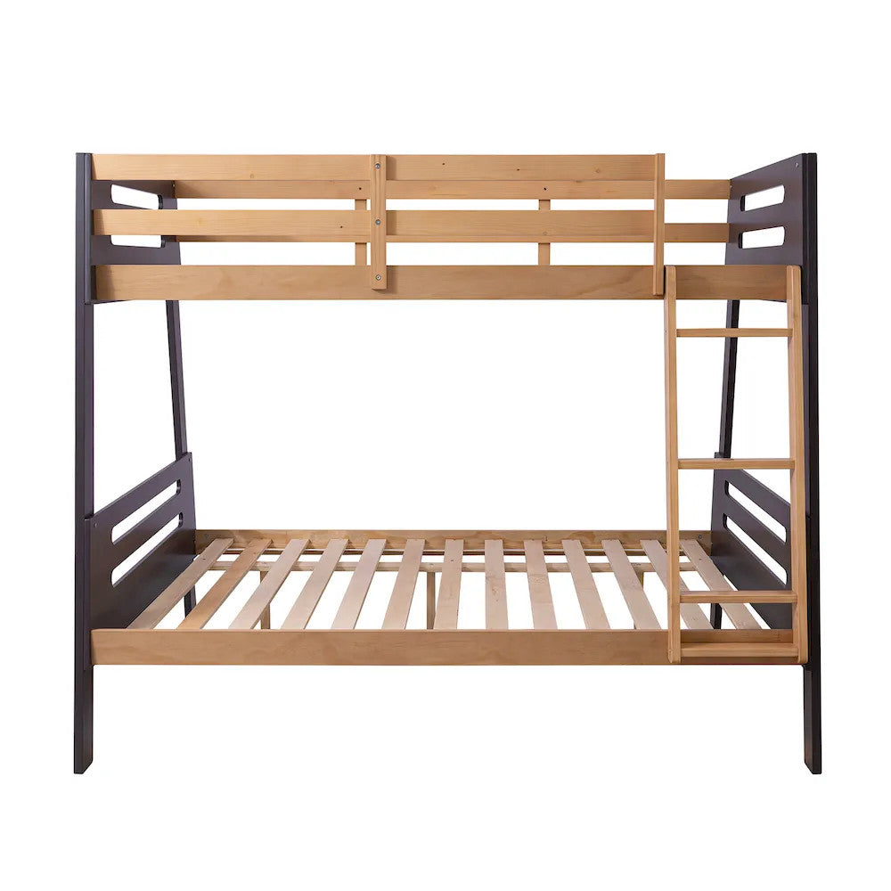 Furniture of America - Kallen - Twin/Full Bunk Bed, Mauve/Oak - FM-BK206A-TF-BED view 4