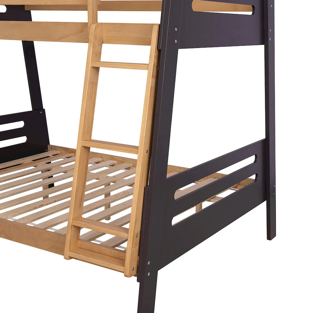 Furniture of America - Kallen - Twin/Full Bunk Bed, Mauve/Oak - FM-BK206A-TF-BED view 6