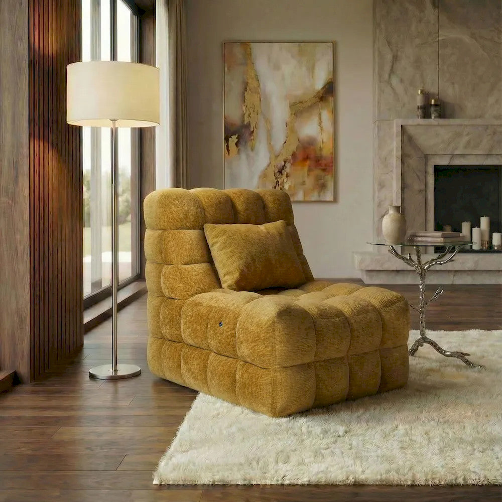 Furniture of America - Kamili - Massage Chair - Yellow - FM-AC6015YL-MC view 1