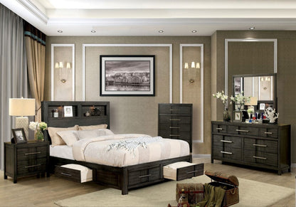 Furniture of America - Karla 5 Pc. Queen Bedroom Set w/ Chest in Gray - CM7500GY-Q-5PC-CHEST View 1