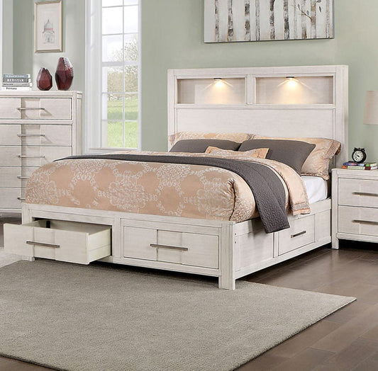 Furniture of America - Karla Queen Bed in White - CM7500WH-Q-BED View 1