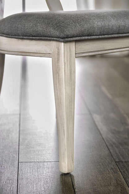 Furniture of America - Kathryn Side Chair in Antique White/Gray - CM3872WH-SC-2PK View 3