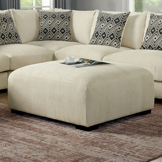 Furniture of America - Kaylee Ottoman in Beige - CM6587BG-OT View 1