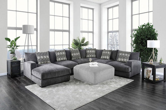Furniture of America - Kaylee U-Shaped Sectional in Gray - CM6587-SECT View 1