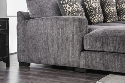 Furniture of America - Kaylee U-Shaped Sectional, Right Chaise in Gray - CM6587-SECT-R View 5
