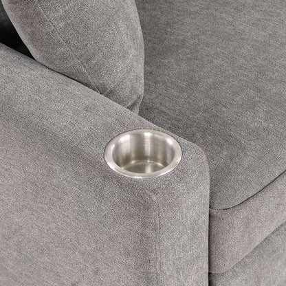 Furniture of America - Kendal Sleeper Sofa Sectional w/ Cupholder in Gray - FM6965GY-SF-PK View 6