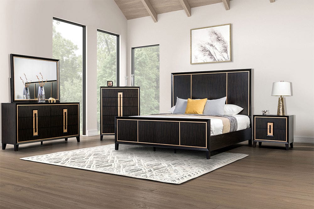 Furniture of America - Kenyada 5 Pc. Queen Bedroom Set w/ Chest in Espresso - FM7421ES-Q-5PC-CHEST View 1