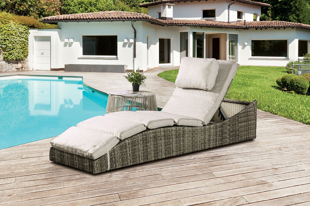 Furniture of America - Kesi Patio Folding Bed in Natural - FM80015NT View 2