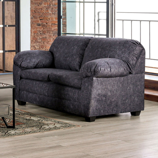 Furniture of America - Keswick Loveseat in Charcoal - SM7754-LV View 1
